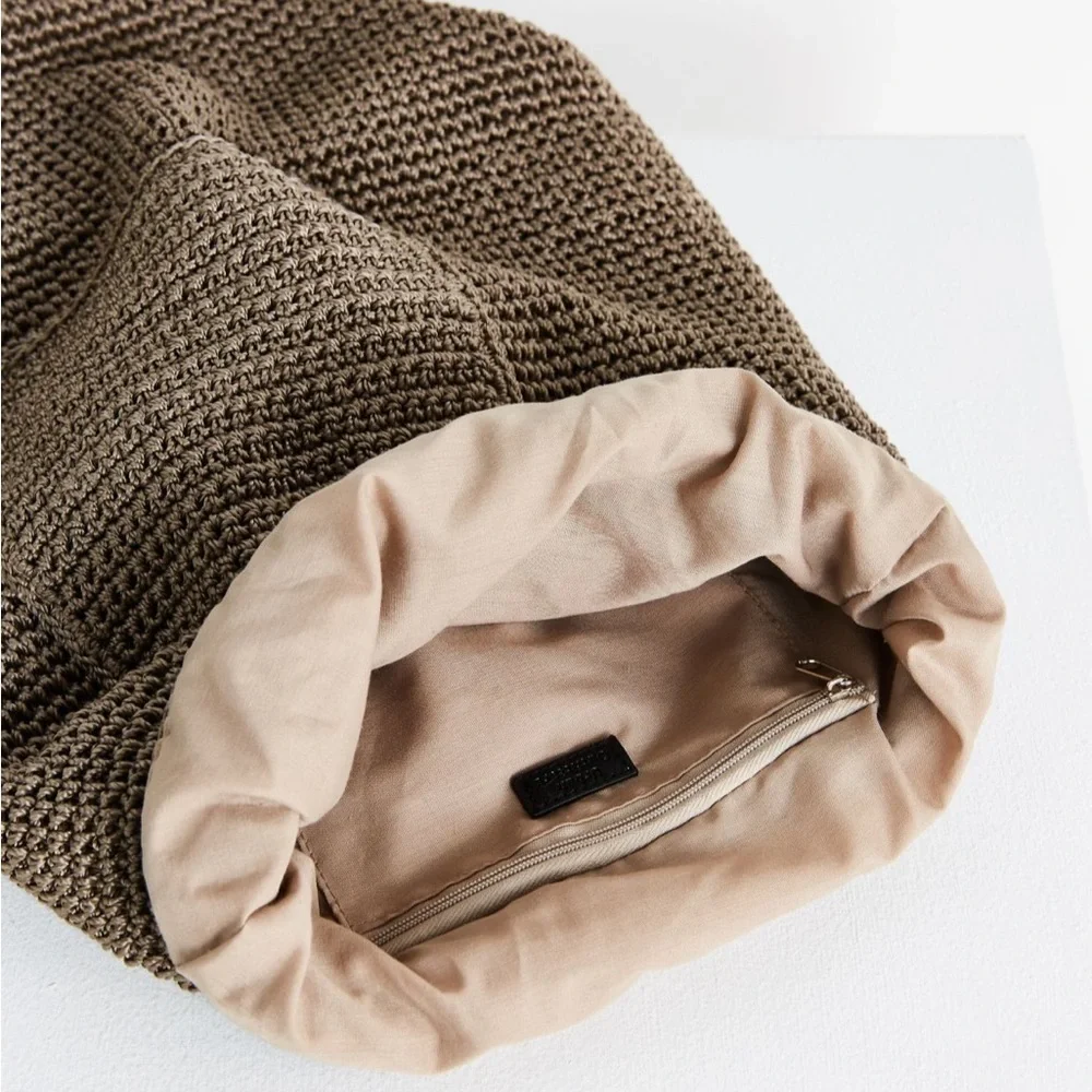 URBAN OUTFITTERS Ecote Moria Crochet Backpack in beige o/s